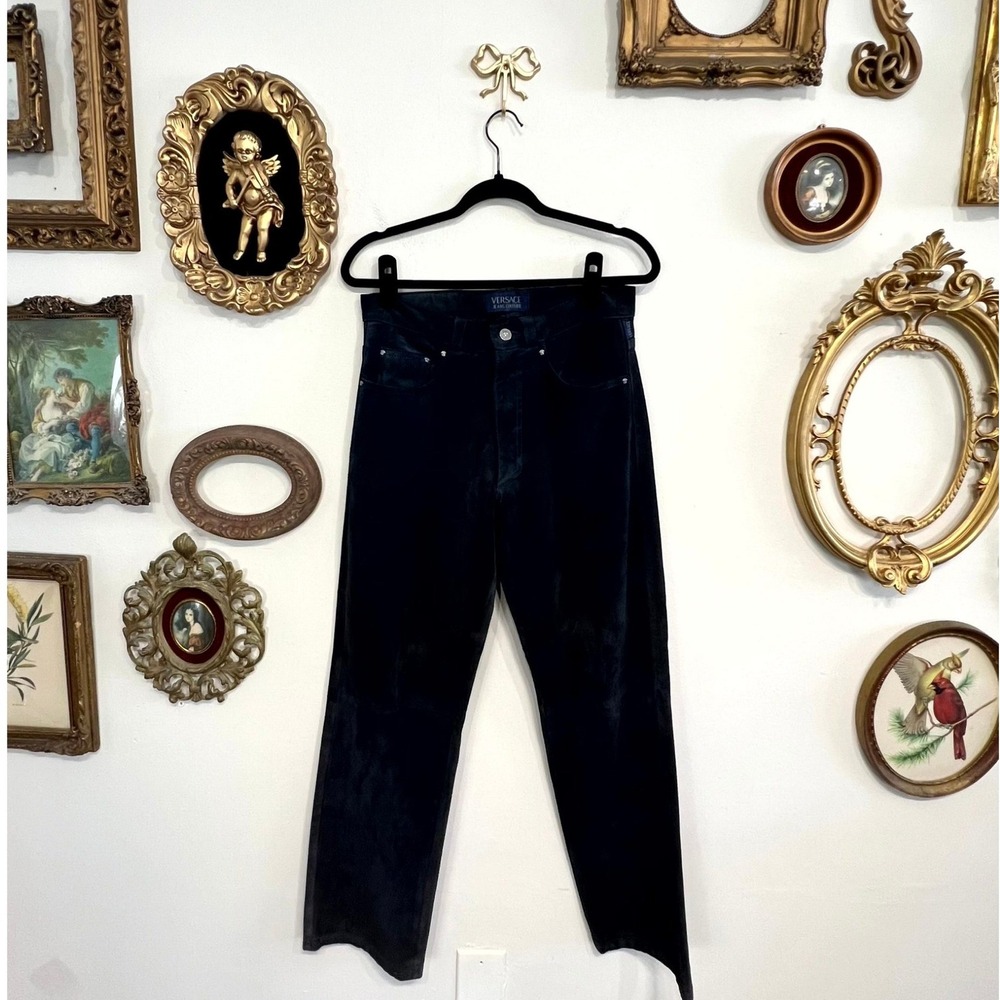 Versace Jeans Couture Vintage Men's Genuine Suede Pants 32